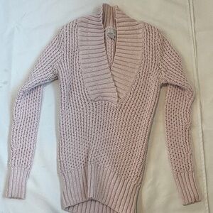 Caslon Light Pink Cowl Neck Sweater